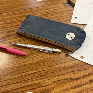 vintage exclusive denim pencil bag 1822